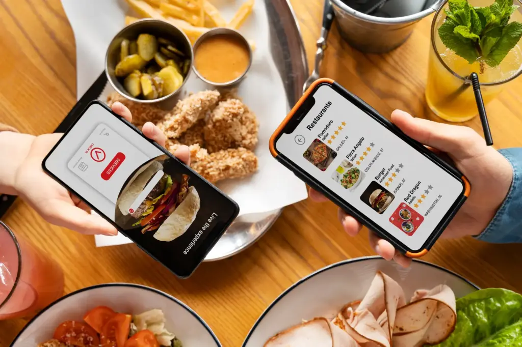 food delivery web design
