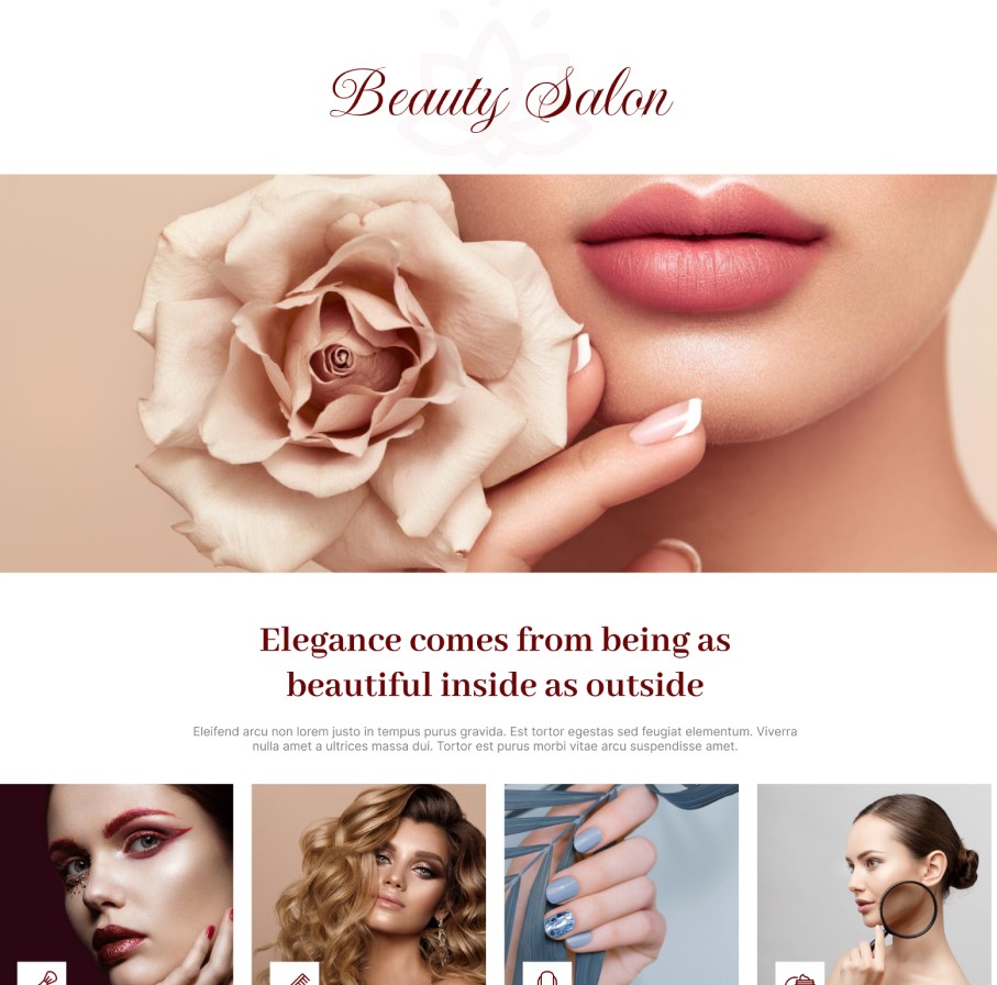 Salon & Beauty Website Design