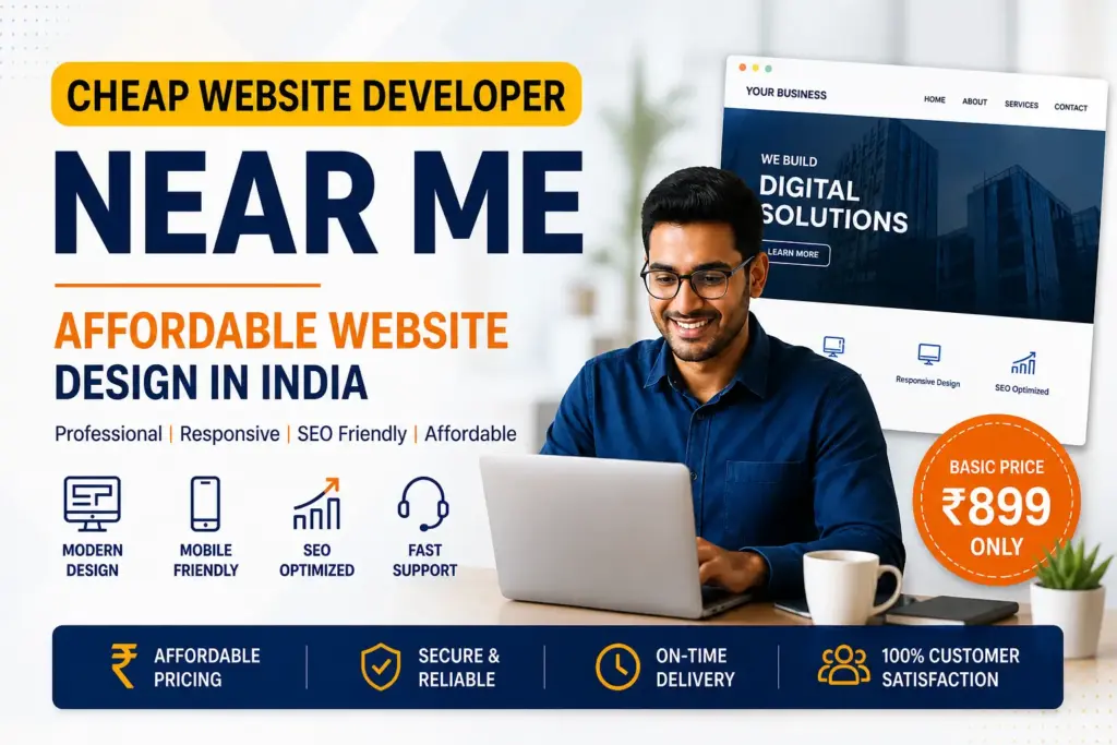 Cheap Website Developer Near Me – Affordable Website Design in India